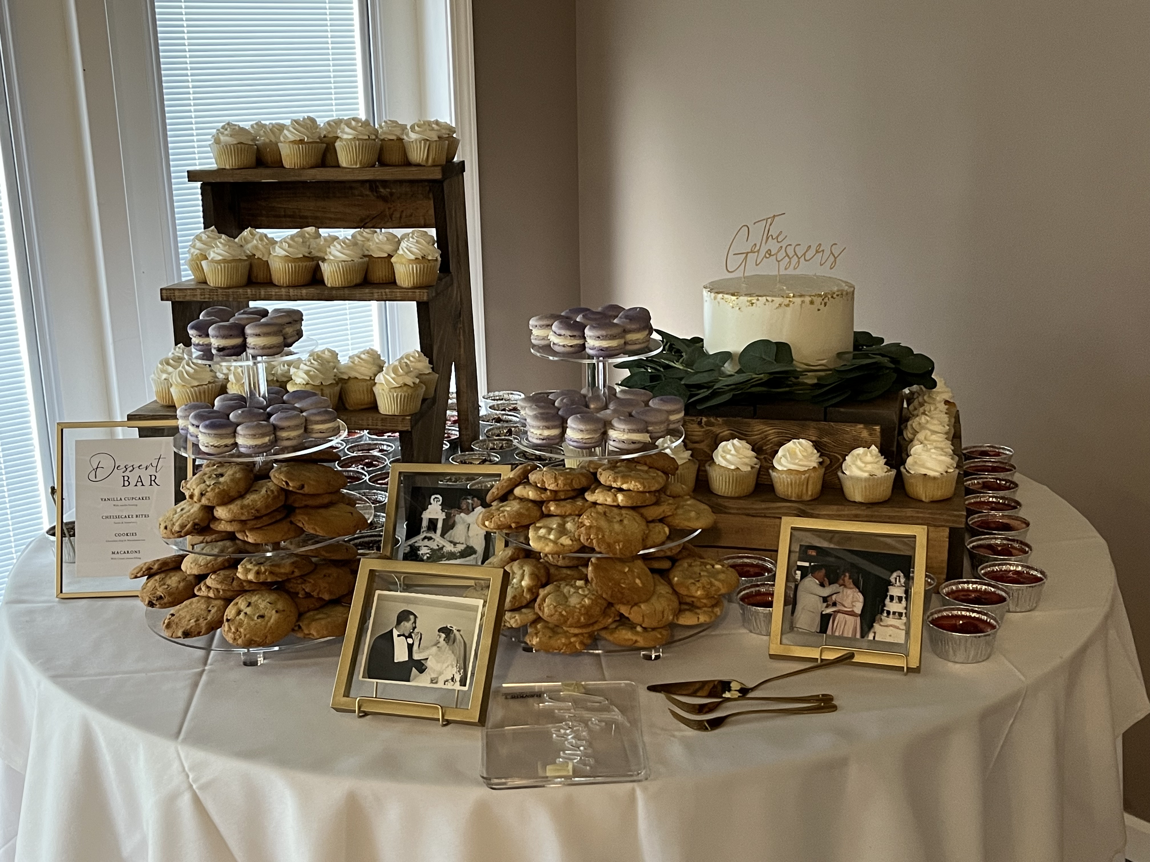 wedding dessert display